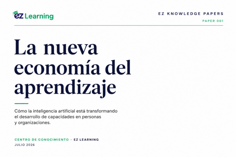 Portada del Paper: 001: La nueva economía del aprendizaje de EZ Learning.